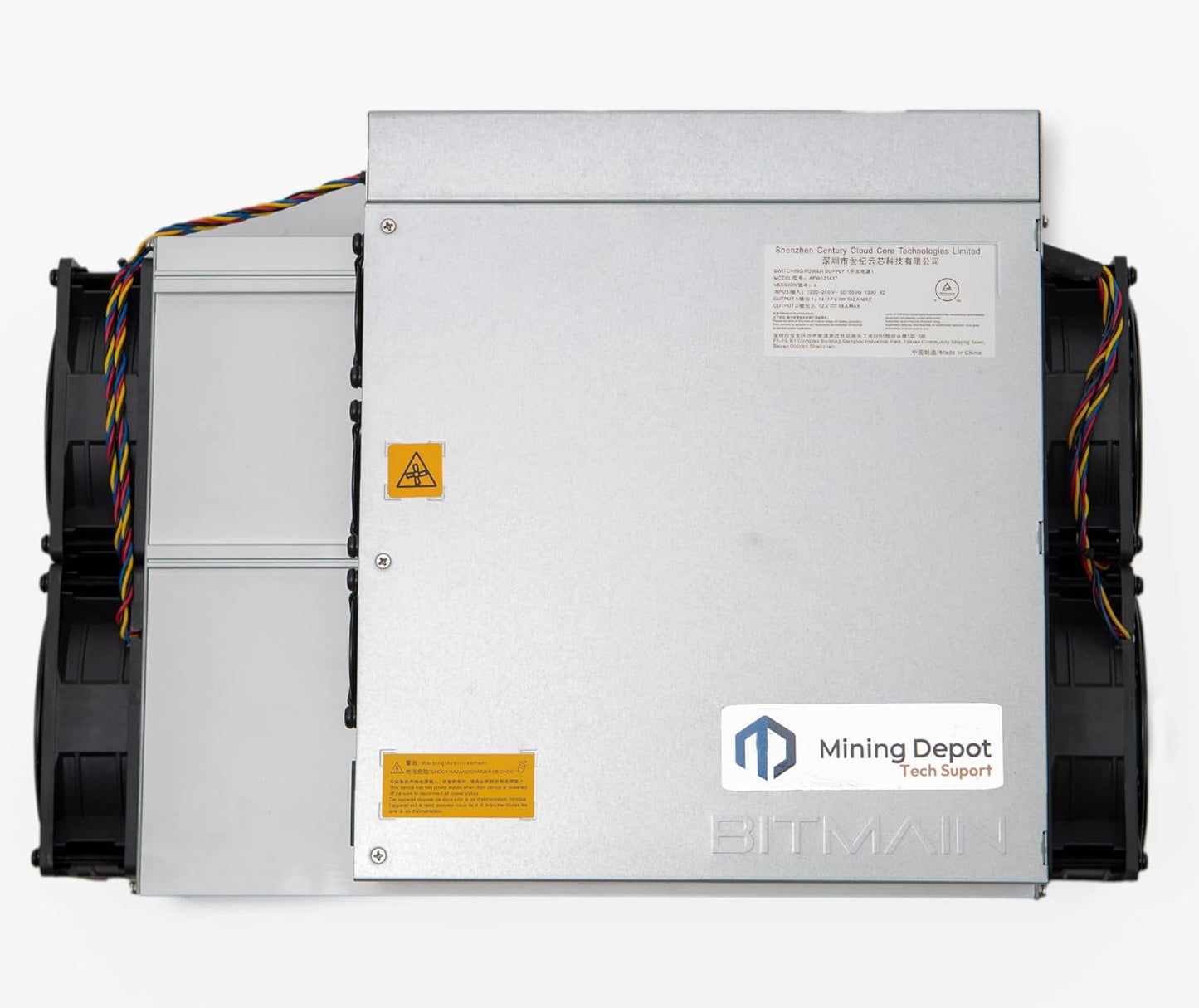 Bitcoin Crypto ASIC Miner - Bitmain Antminer S19J Pro, Efficient Bitcoin Mining Hardware and Tech Solution for BTC/BCH Crypto Mining, 220V PSU and Power Cord Included, 104TH/s, 3068W